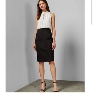 NWT Ted Baker Naimeyd Mockable Sleeveless Halter Pencil Skirt Dress Size 0-2